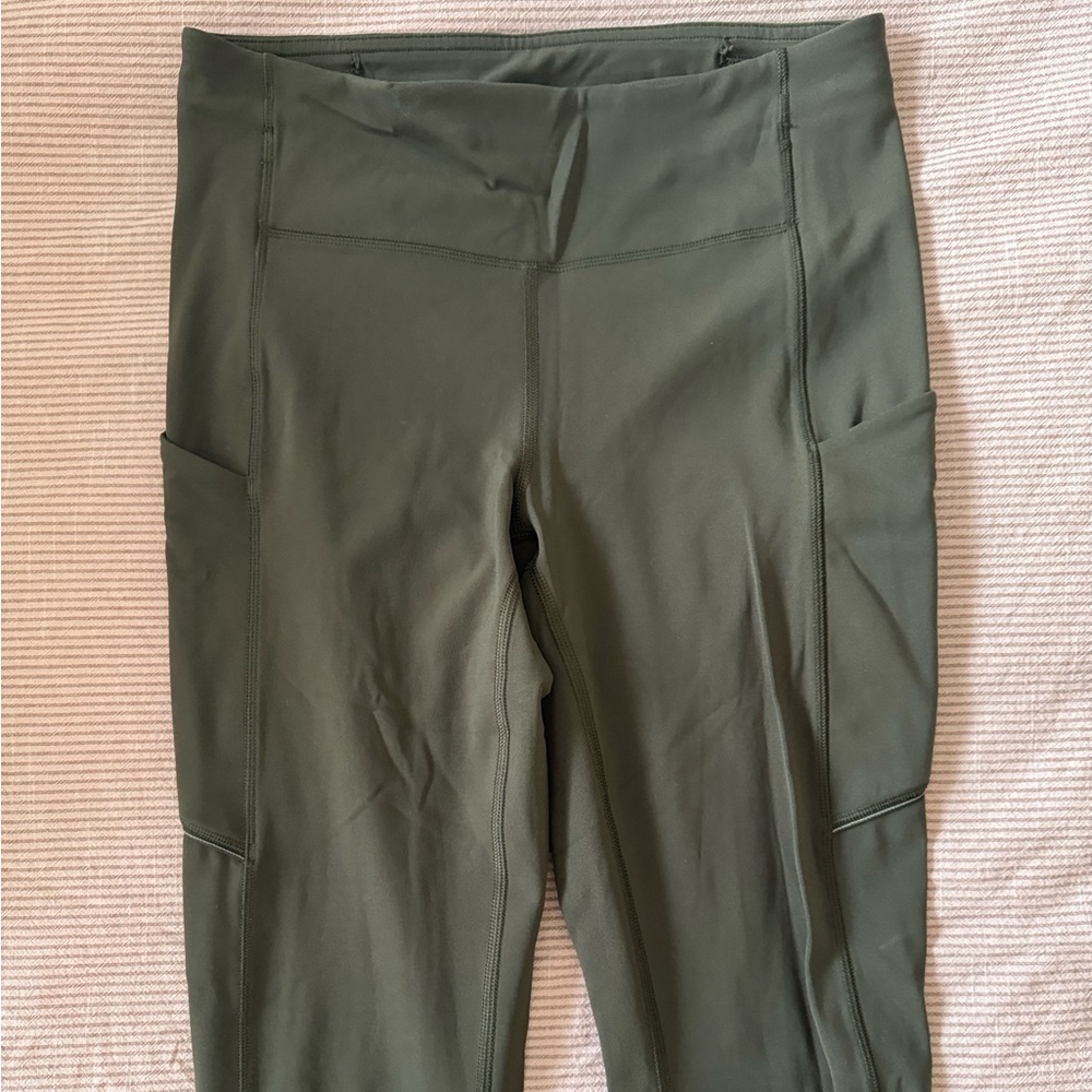 Lululemon olive green leggings size 2